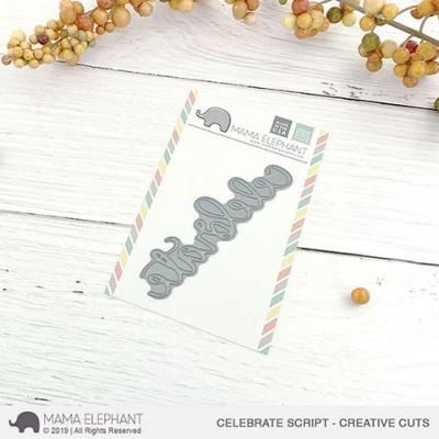 Mama Elephant Creative Cuts - Celebrate Script